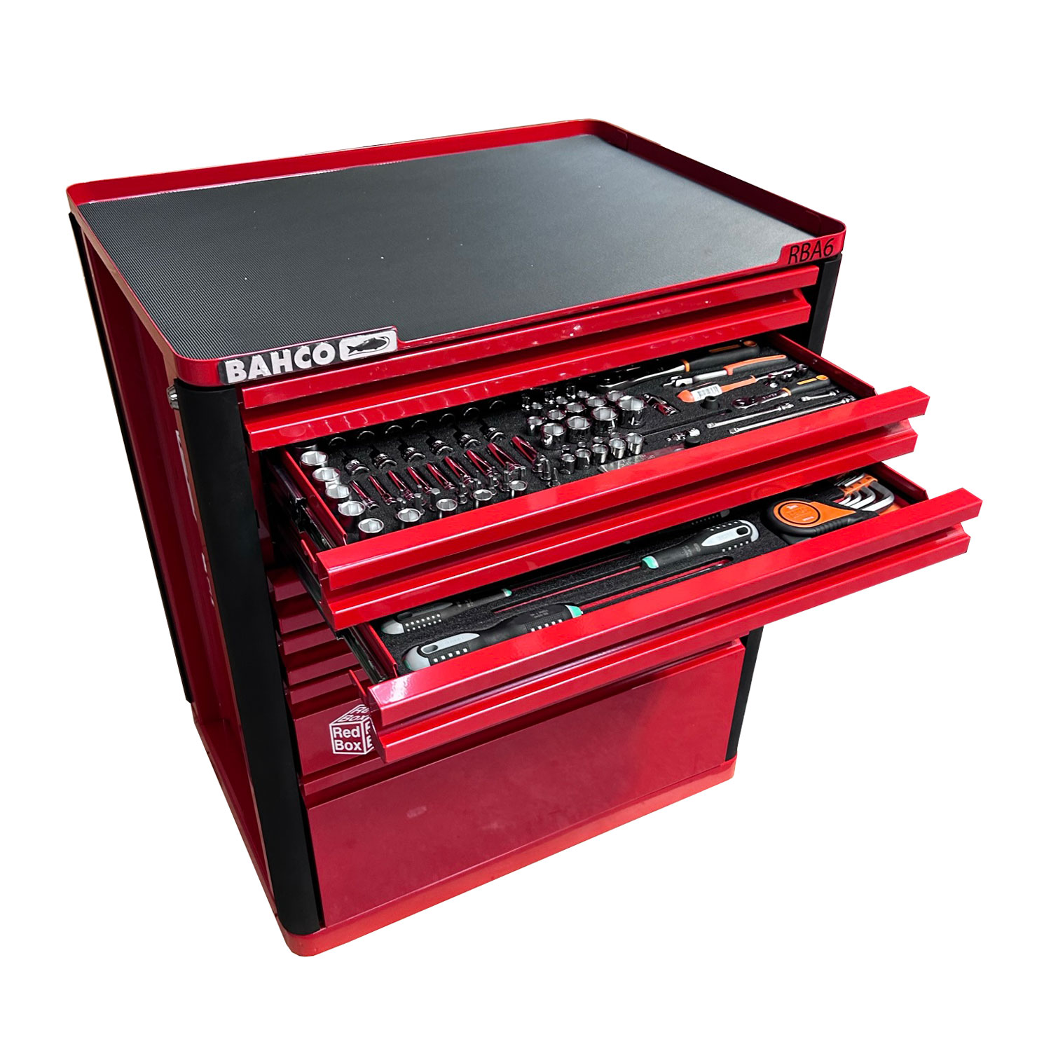RBA6 Mechanics Tool Chest– Includes 287 metric tools - Red Box Tools & Foams