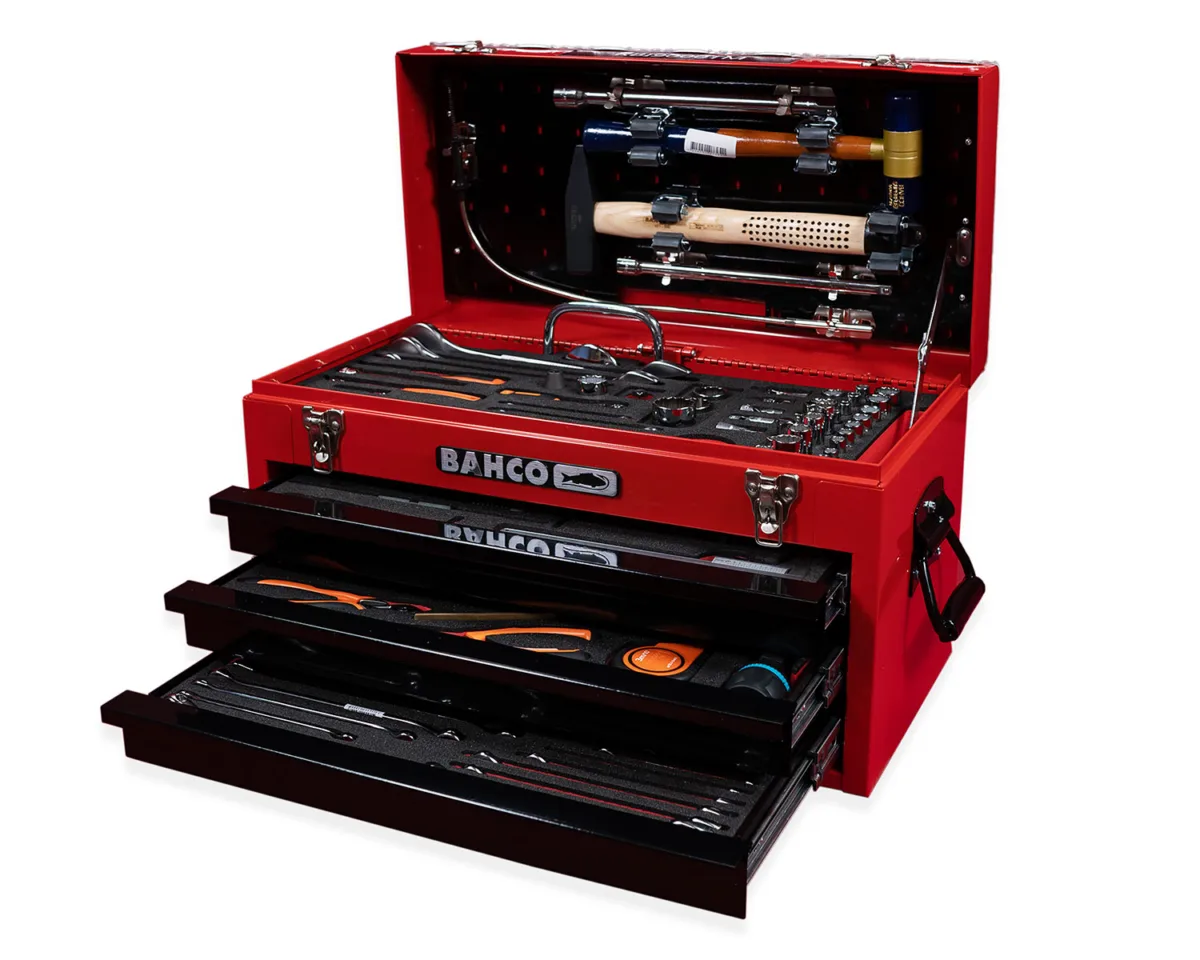 RBI9000TM – Aircraft Mechanic Metal Step Case – Imperial (SAE / Standard) Kit – Includes 129 Tools